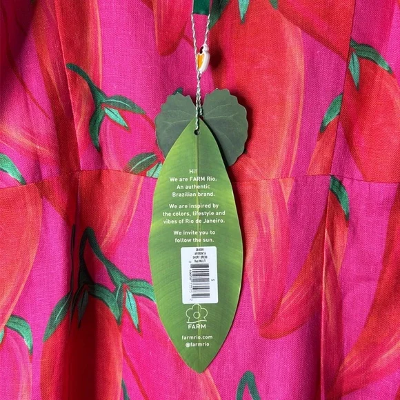 FARM RIO Apimenta linen pepper Sundress NWT'’s sz S - Picture 8 of 10